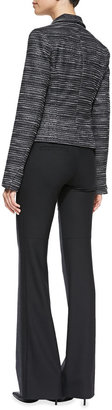 Nanette Lepore Two-Tone Woven Flannel Trousers
