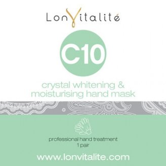 Lonvitalite C10 Crystal Moisturising & Whitening Hand Mask (1 pk)