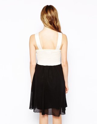 B.young Dress With Beaded Waist