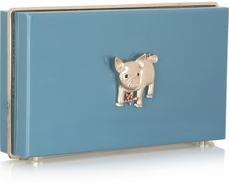 Charlotte Olympia Year of the Pig Pandora Perspex clutch