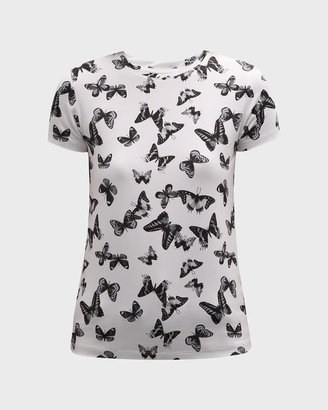 L'Agence Ressi Short-Sleeve Butterfly Tee