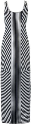Adrianna Papell Multi direction stripe maxi dress