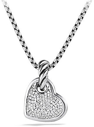David Yurman Cable Collectibles Heart Pendant with Diamonds
