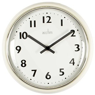 Acctim 27052 Delia Metal Wall Clock, Cream