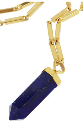 Isabel Marant New Day gold-tone lapis lazuli necklace