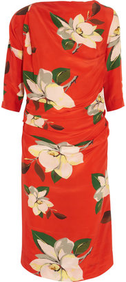 Vivienne Westwood Shaman magnolia-print crepe de chine dress