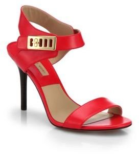 Michael Kors Nell Leather Ankle-Strap Sandals