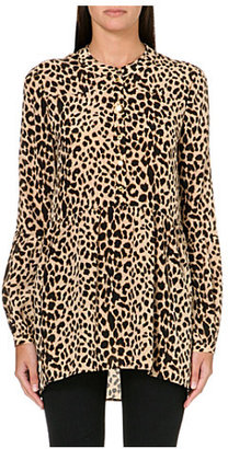 Juicy Couture Leopard print silk blouse