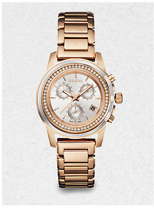 Breil Milano Orchestra Rose Goldtone Stainless Steel & Crystal Chronograph Bracelet Watch