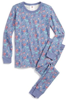 Tea Collection 'Winterwald' Two-Piece Fitted Pajamas (Toddler Girls, Little Girls & Big Girls)