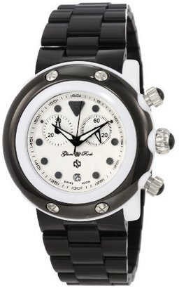 Glam Rock Unisex GK1112 Miami Beach Chronograph White Dial Black Plastic Watch