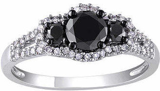 Black Diamond Midnight 1 CT. T.W. & Color-Enhanced 10K Gold Engagement Ring