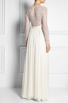 Temperley London Angeli embellished silk-chiffon and tulle gown