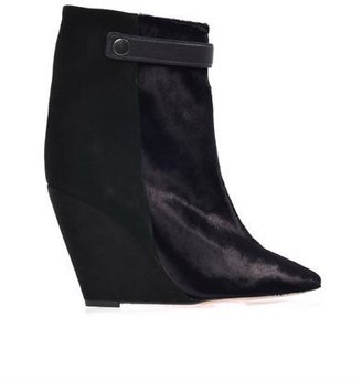 Isabel Marant Sade bi-colour wedge boots