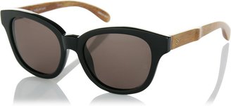 Linda Farrow Luxe Wood Optic Handle Sunglasses