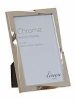 Linea Chrome plated twist design photo frame 4x6