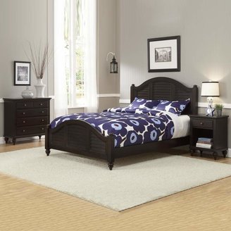 Home Styles Bermuda Espresso Queen Bed, Nightstand and Chest