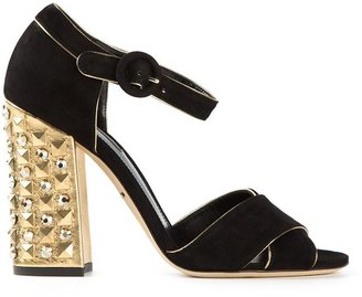Dolce & Gabbana studded heel sandals
