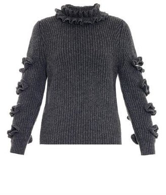 Christopher Kane Ruffled cashmere sweater