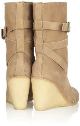 See by Chloe Suede wedge calf boots