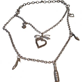 John Galliano Grey Metal Necklace