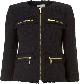 Michael Kors Zip up tweed jacket