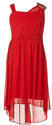 Ruby Rox 7-16 One-Shoulder Emma Chiffon Dress