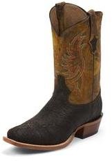 Tony Lama Western Boots Mens Cowboy Badlands Shoulder Chocolate CE4060
