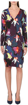 Paul Smith Black Knitted floral-print dress