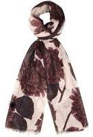 Dorothy Perkins Womens Wine Mulberry Flower Scarf- Red