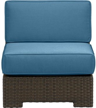 Crate & Barrel Ventura Modular Armless Chair with Sunbrella ® Turkish Tile Cushions