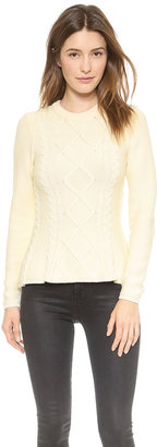 Torn By Ronny Kobo Layla Cable Knit Sweater