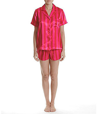 In Bloom by Jonquil Striped Satin Shortie Pajamas
