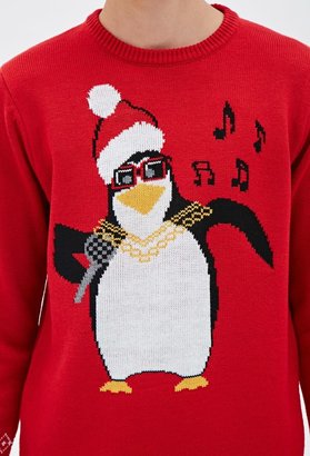 Forever 21 FOREVER 21+ Fair Isle Penguin Sweater