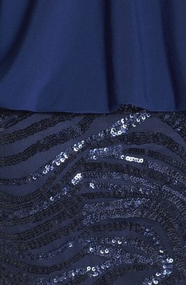 Aidan Mattox Sleeveless Sequin Skirt Dress