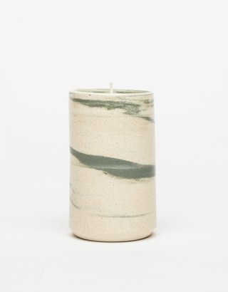 Grey Cedarwood Tall Candle