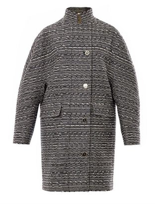 Balenciaga Cristobal layered tweed coat