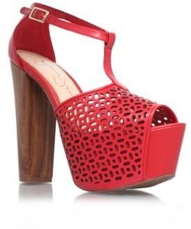 Jessica Simpson Red 'dany5' high heel platform shoes