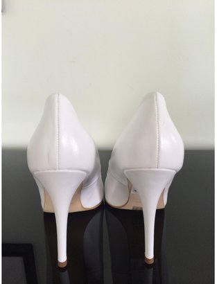 Topshop White Leather Heels