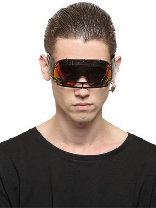 Linda Farrow X Ktz - Futuristic Mask Mirrored Sunglasses