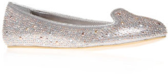 Kurt Geiger Linden Carvela Fabric Silver Womens Ladies Shoe