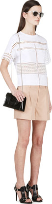 Chloé Rose Wool Pleated Shorts