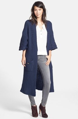 Wildfox Couture Slouchy Open-Front Cardigan