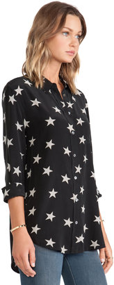 Equipment Reese Star Sketch Printed Blouse