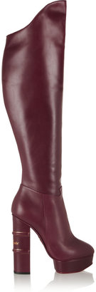 Charlotte Olympia Magda leather knee boots
