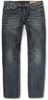 Jean Shop Washed Selvedge Denim Jeans