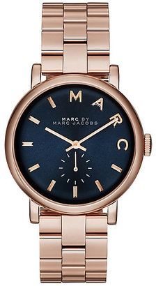 Marc Jacobs ladies' rose gold-plated bracelet watch
