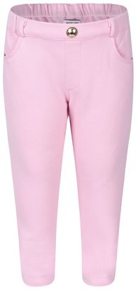 Moschino Baby Girls Pink Cotton Jersey Trousers