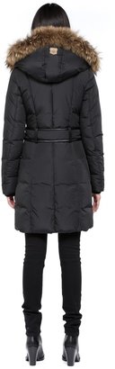 Mackage Kay-F4 Long Black Winter Down Coat With Fur Hood