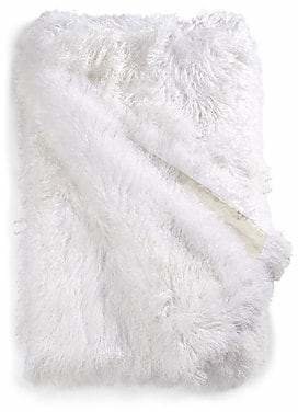 Yves Salomon Tibetan Lamb Fur Blanket